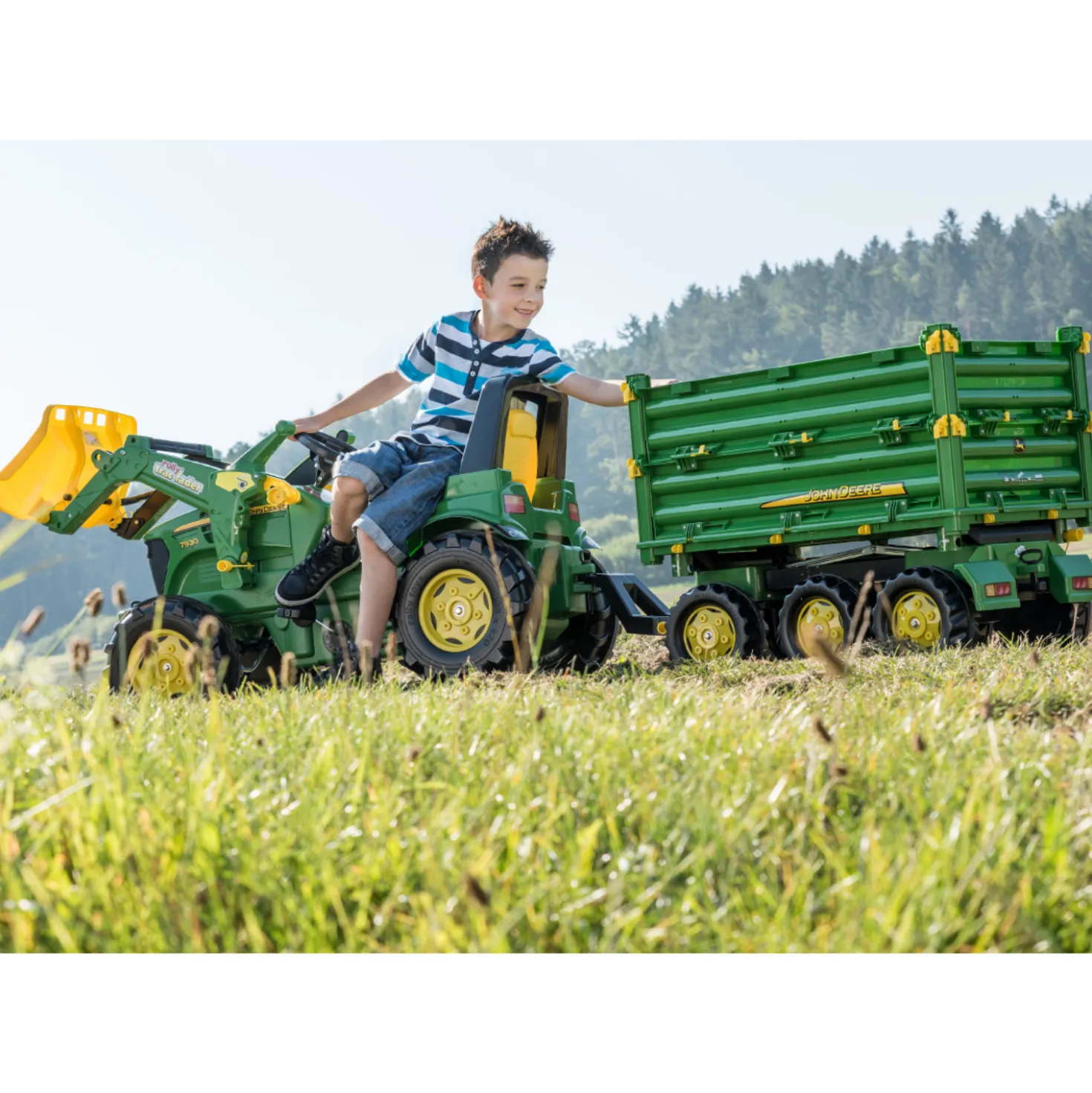 Aanhanger Rolly Toys John Deere Multi Trailer