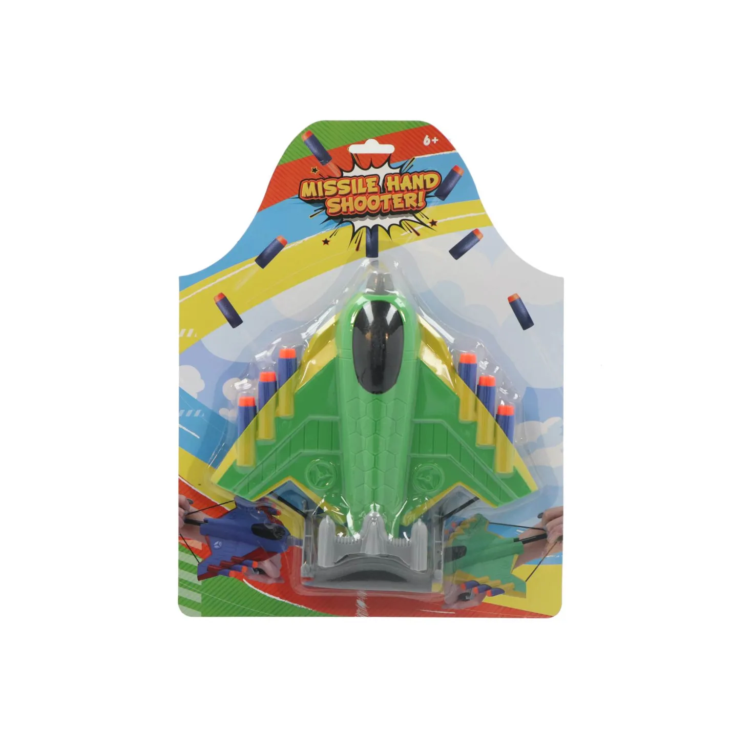 Afschietvliegtuig met foam pijltjes 3 assorti