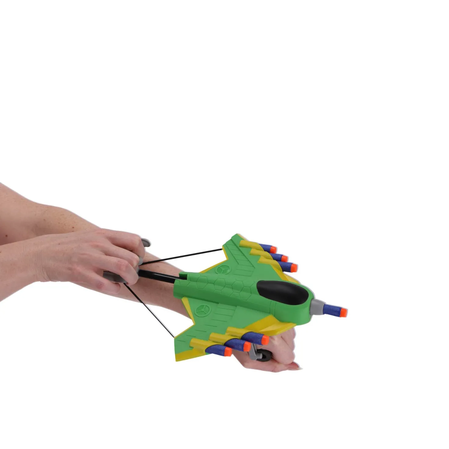 Afschietvliegtuig met foam pijltjes 3 assorti