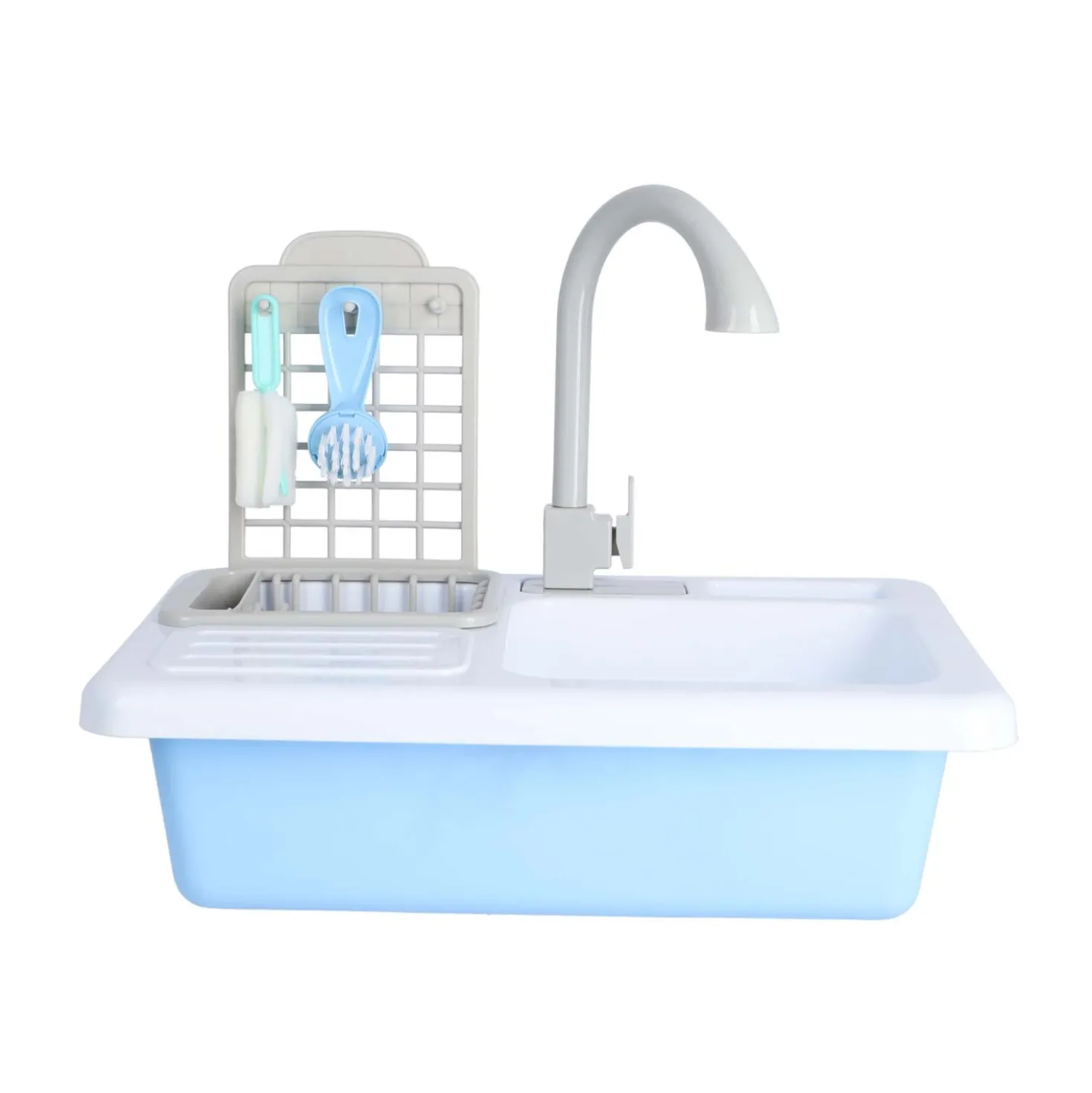 Afwasbak met echt kraantje en color changing servies