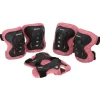 Alert beschermset 3 delig roze/zwart maat M