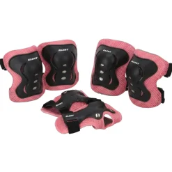 Alert beschermset 3 delig roze/zwart maat S