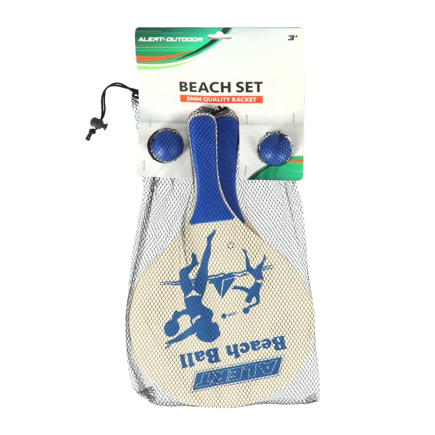 Alert Outdoor Beachball Set Hout Deluxe