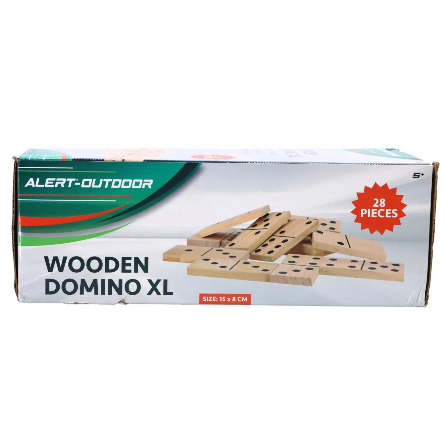 Alert Outdoor Spel Domino XL Hout 7,5 x 15 cm 7,5x15cm