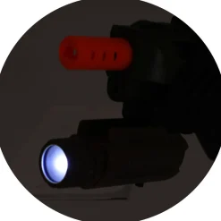 Alfafox Militair pistool met demper en zaklamp en licht en geluid