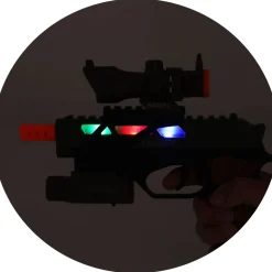 Alfafox Militair pistool met demper en zaklamp en licht en geluid