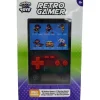 Amazing Cool Arcade game console met kleurenscherm 7 cm doorzichtig zwart