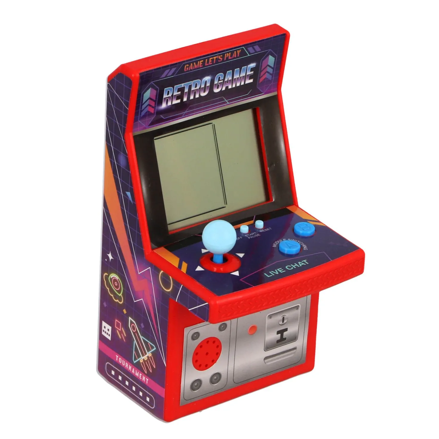 Amazing Cool Retro brickgame rood en blauw assorti
