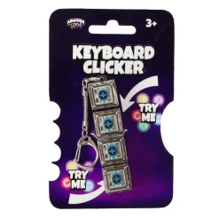Amazing Cool toetsenbord klikkers sleutelhanger 4 knoppen 2 assorti