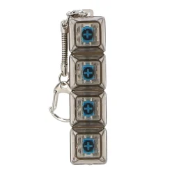Amazing Cool toetsenbord klikkers sleutelhanger 4 knoppen 2 assorti