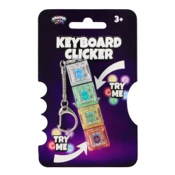 Amazing Cool toetsenbord klikkers sleutelhanger 4 knoppen 2 assorti