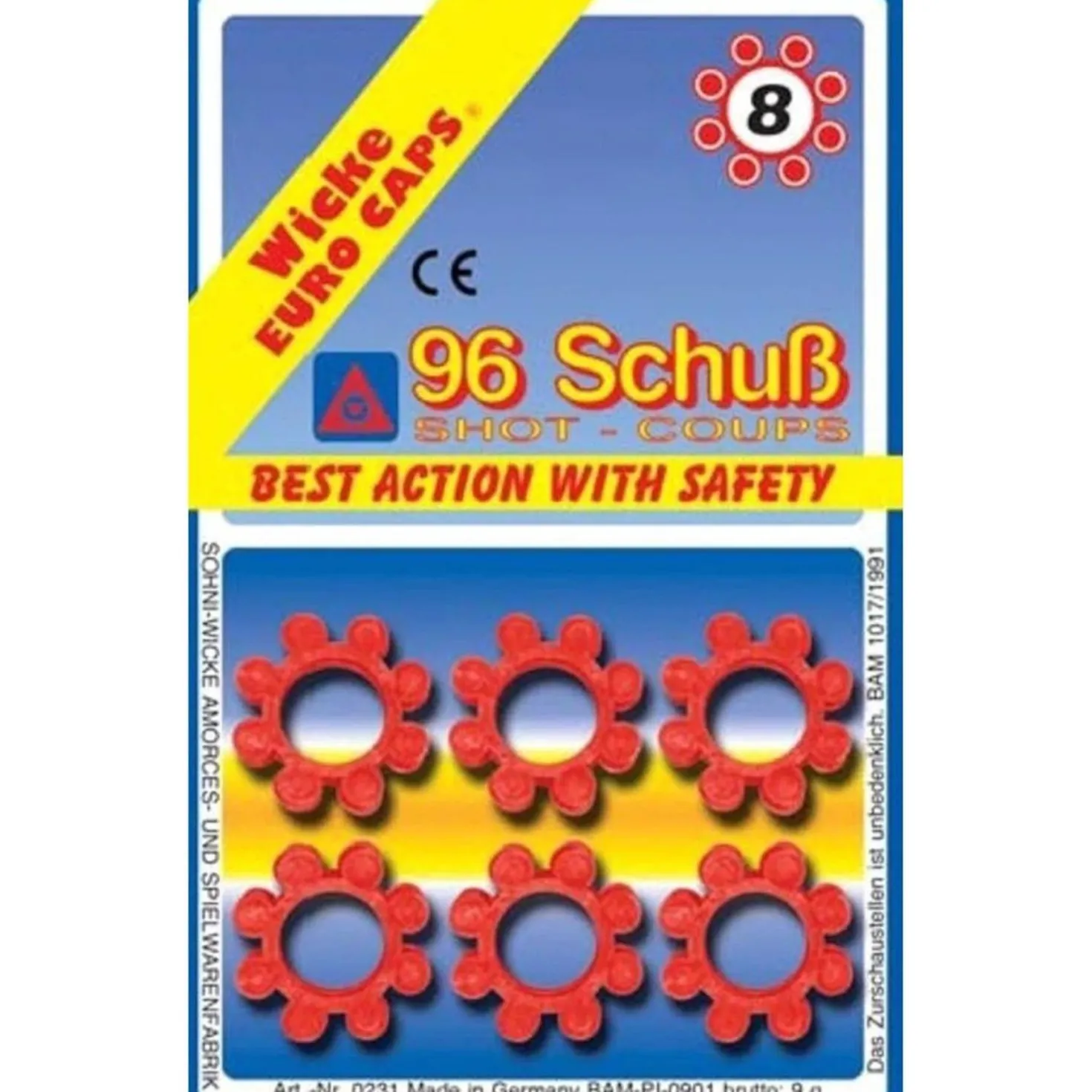 Amorces 8 Schots 12 Rings Op Blister
