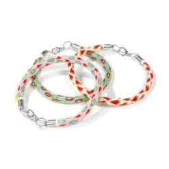 Armbandjes maken weven hobbydoos 12 x 6,5 cm Totum