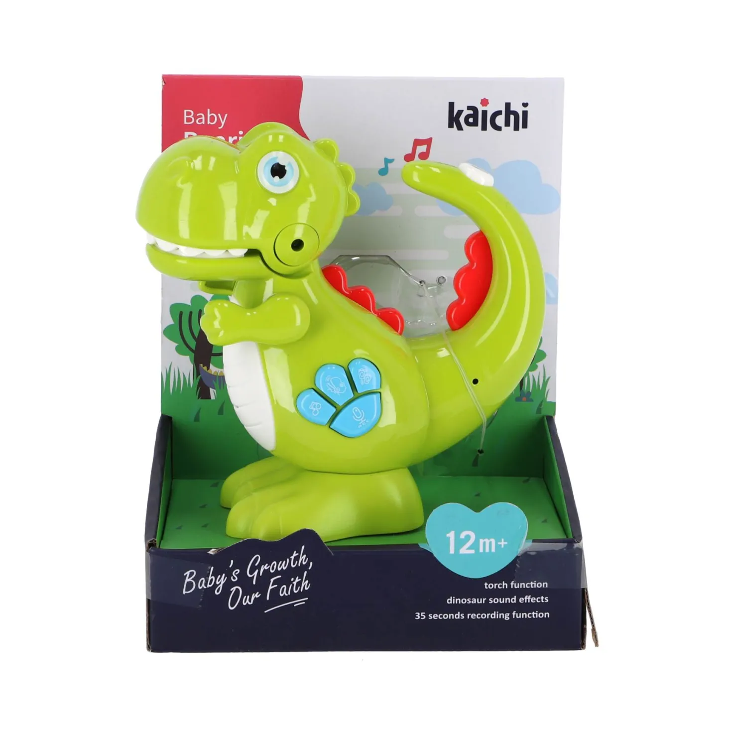 Baby dino flashlight met muziek