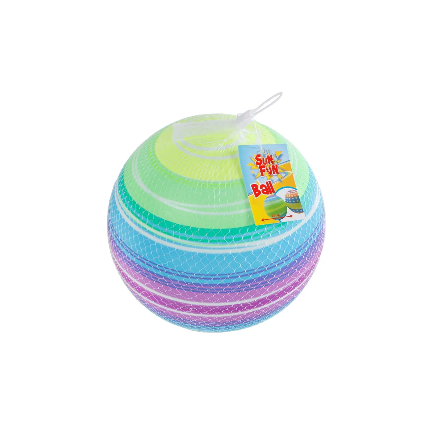 Bal fun plastic 23 cm assorti