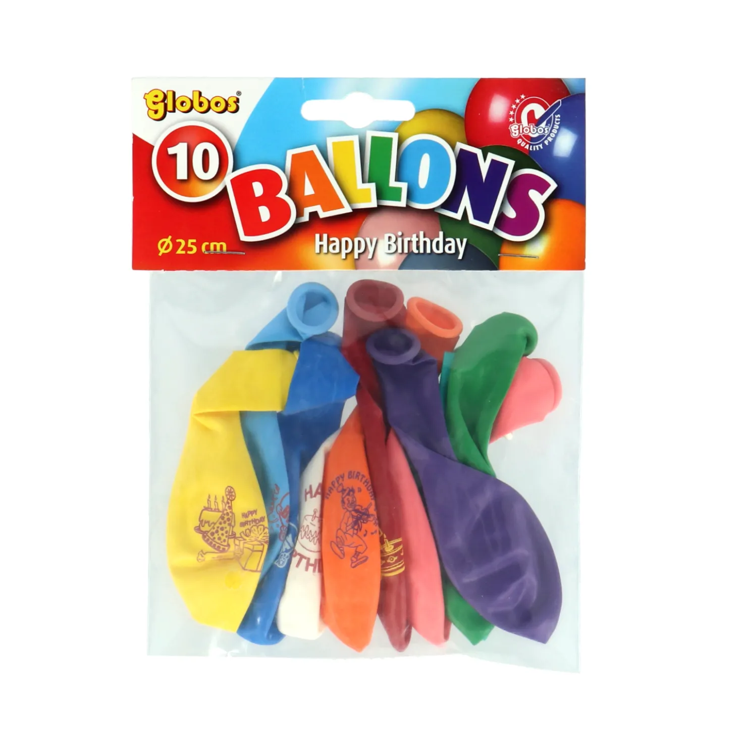 Ballon Kleuren 10 Stuks 21 Cm Assorti