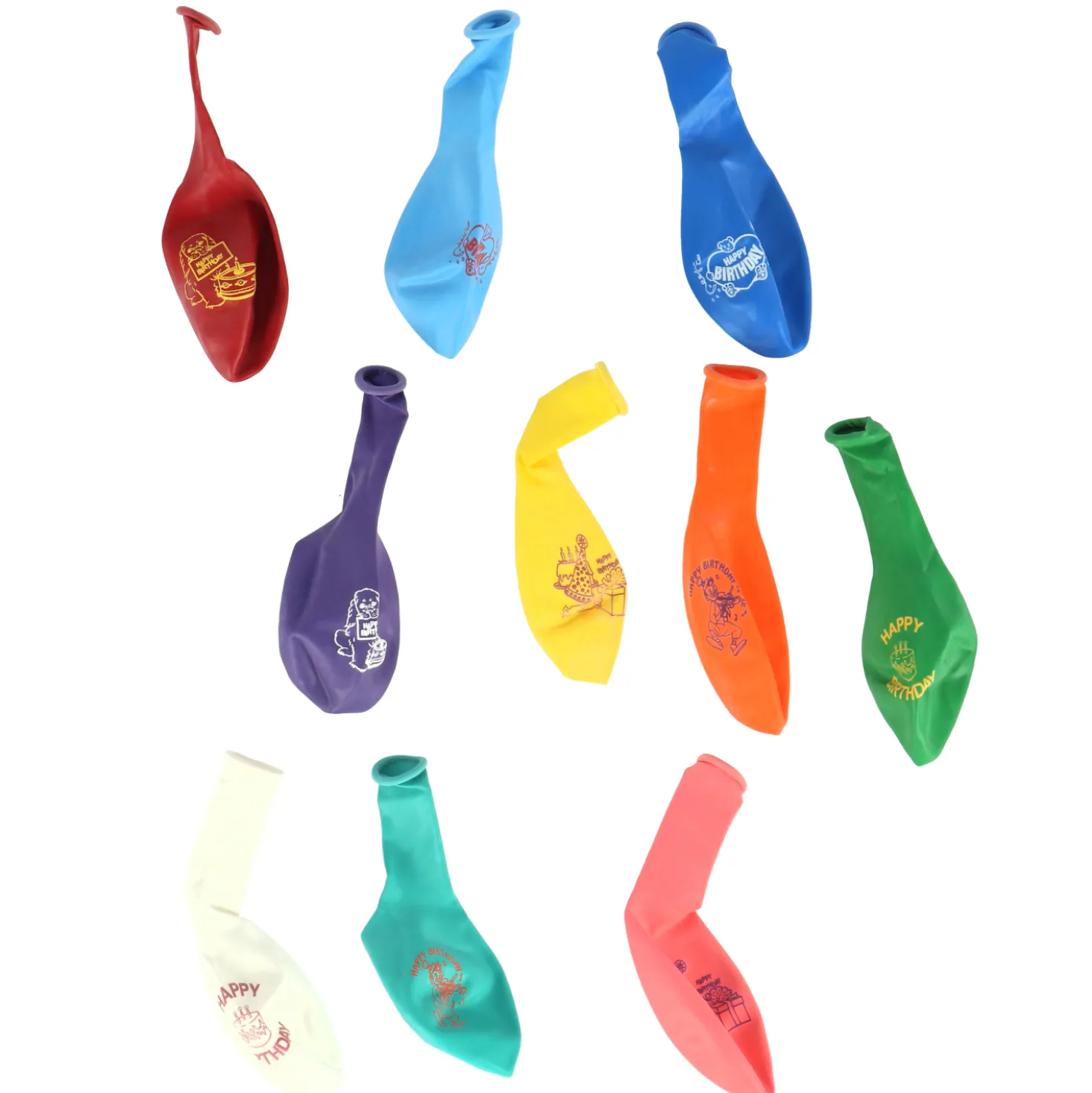 Ballon Kleuren 10 Stuks 21 Cm Assorti