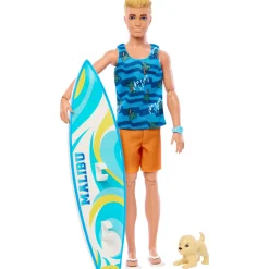 Barbie beach pop met surfplank