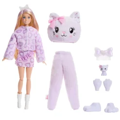 Barbie cutie reveal sweet bows paarse kat