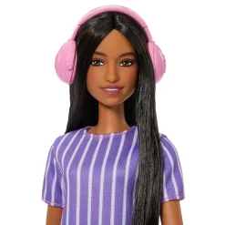 Barbie fab fashionsta purple stripes