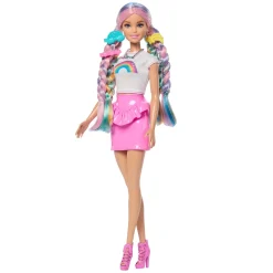 barbie fab rainbow sparkle hair play