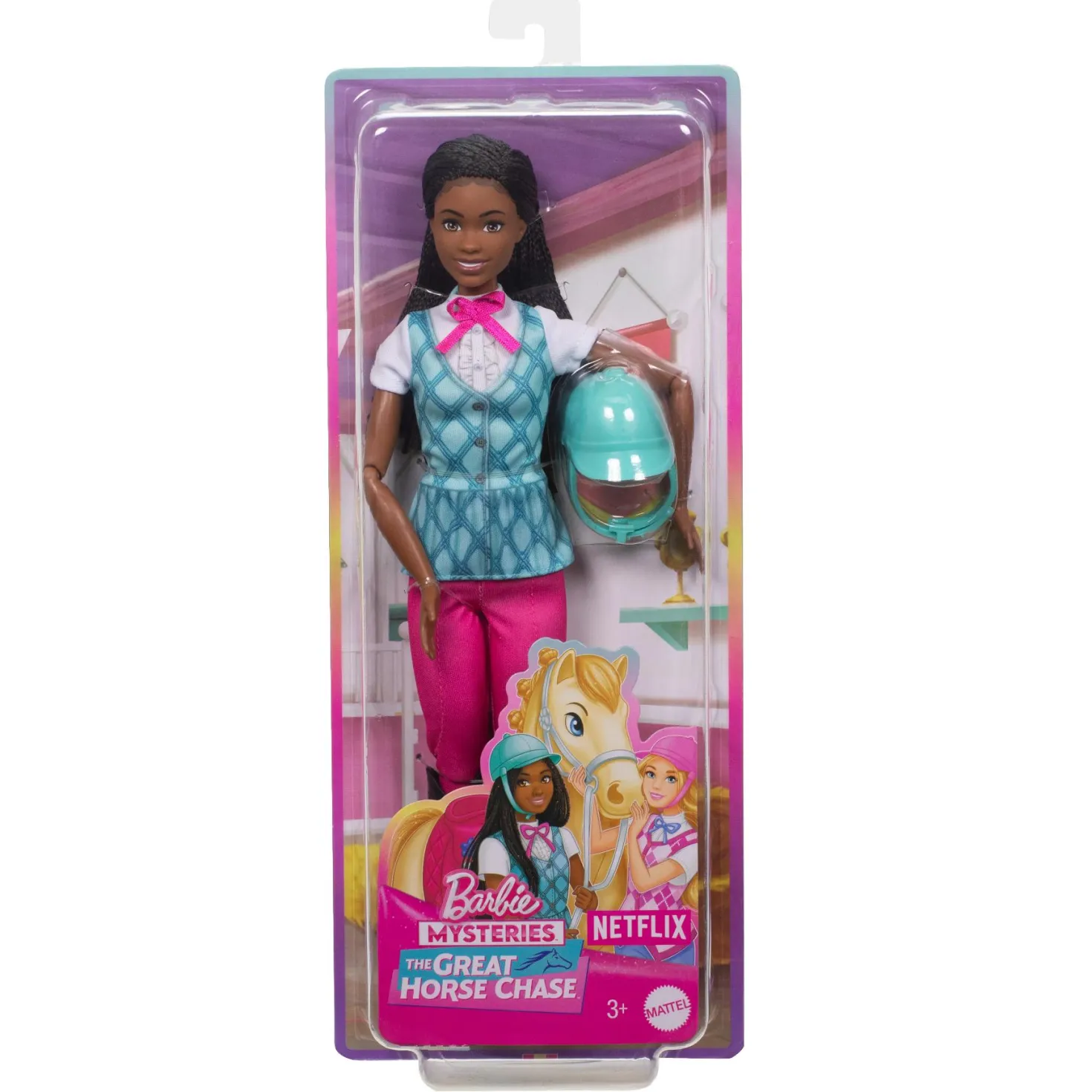 Barbie Family Horse Chase paardrij pop assorti