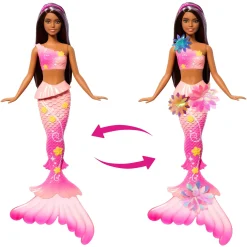 Barbie fantasy garden flower mermaid brunette