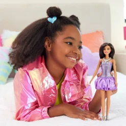 Barbie fashionista pop violet dress