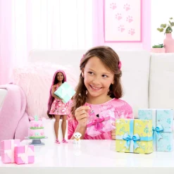 Barbie Party unboxed 2/1 pop met knalroze jurk