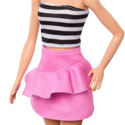 Barbie pop fashionista blond haar en streepjes top