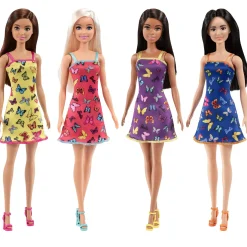 Barbie staterspop met vlinder jurk