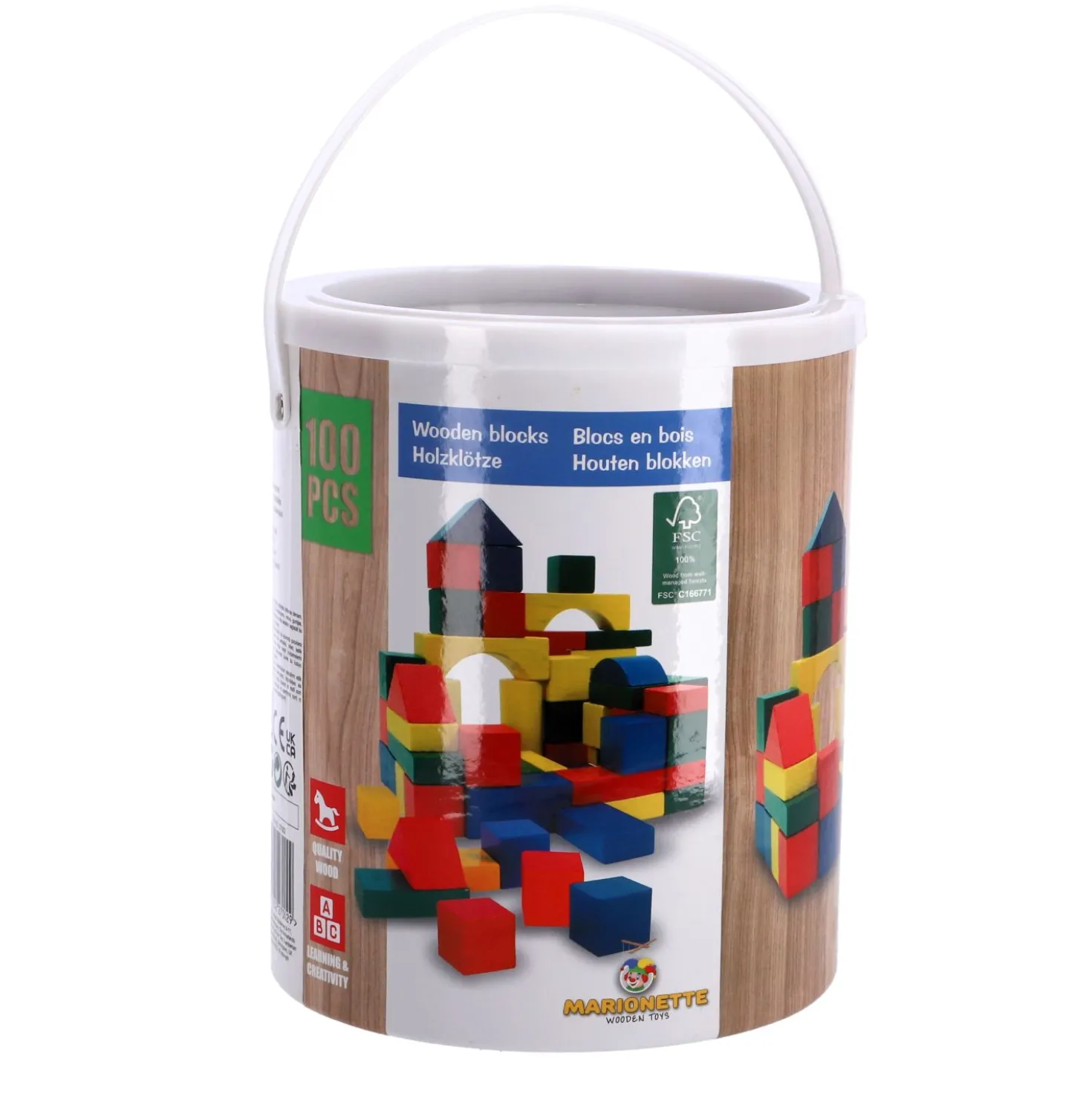 Blokkenton hout 100-delig