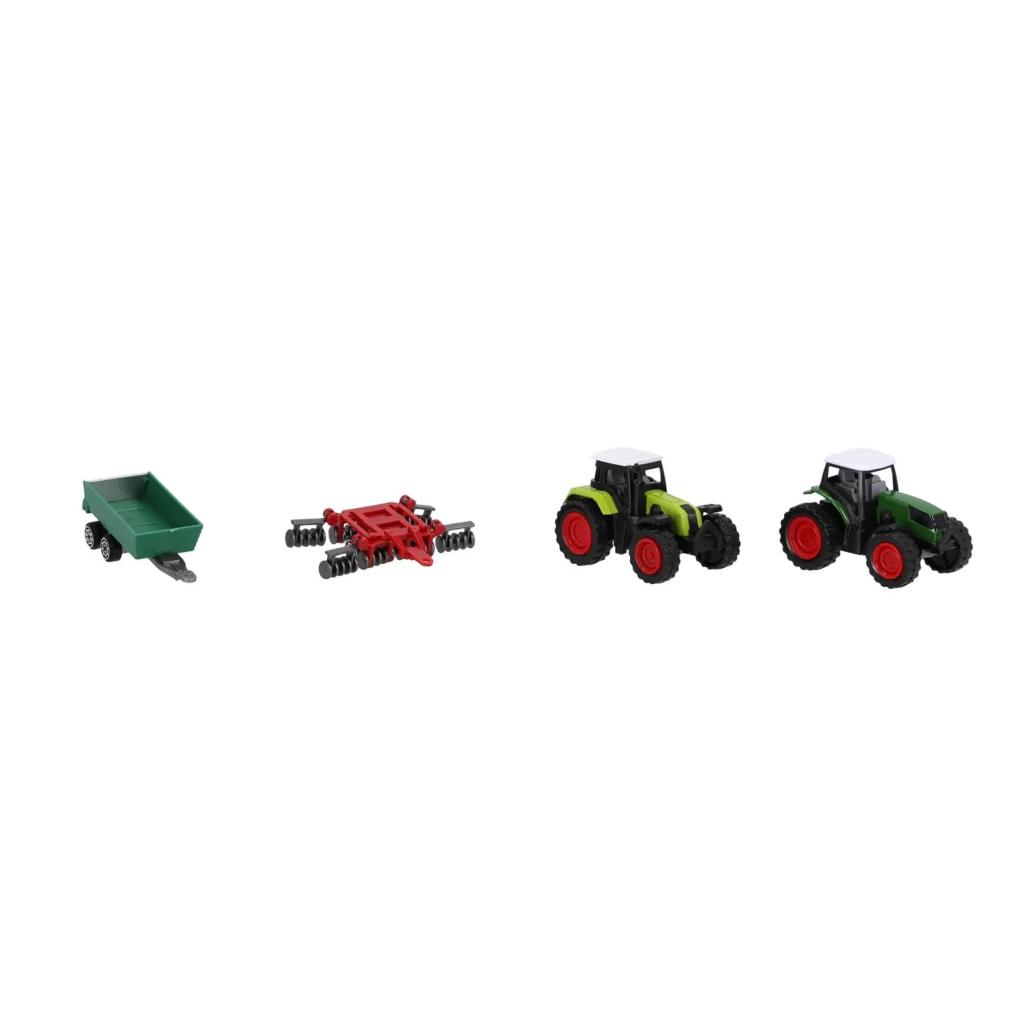 Boerderijset met 2 tractoren en 2 accessoires