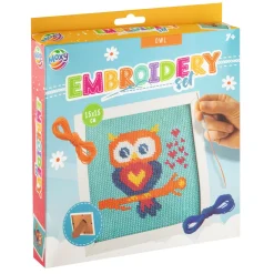 Borduren met frame 15 x 15 cm 3 assorti