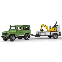 Bruder Auto Landrover Defender Met Micrograafmachine