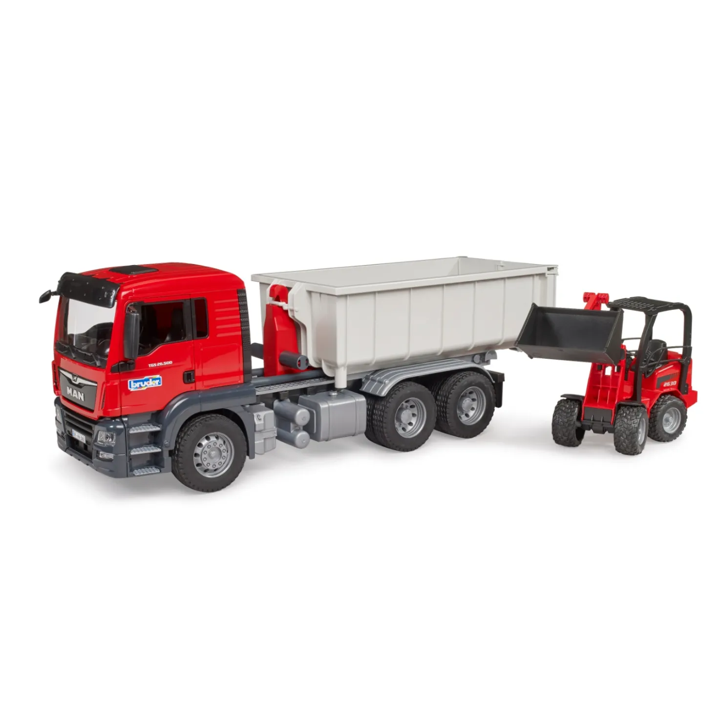 Bruder Auto Vrachtwagen MAN met Shovel Schaeffer