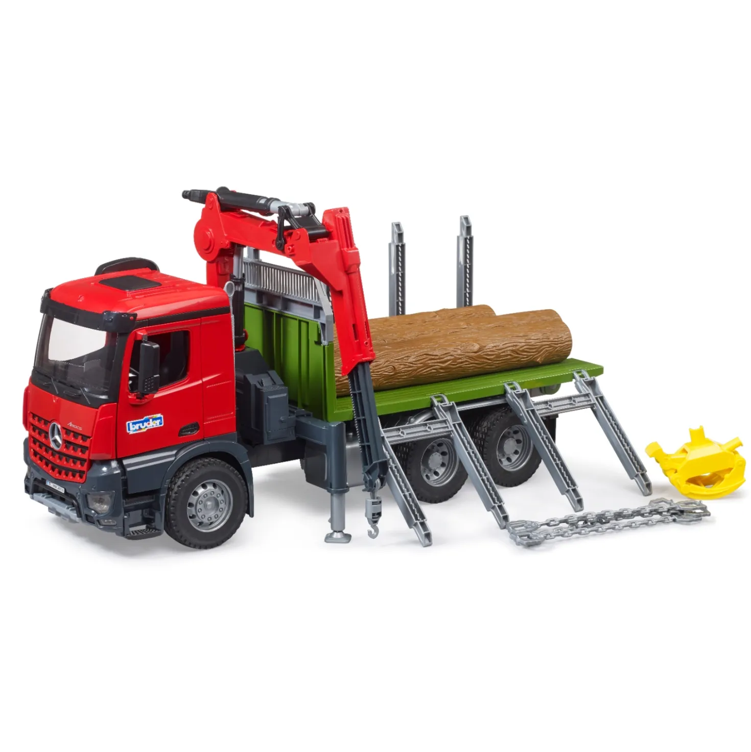 Bruder Auto Vrachtwagen MB Arocs Met Bomen