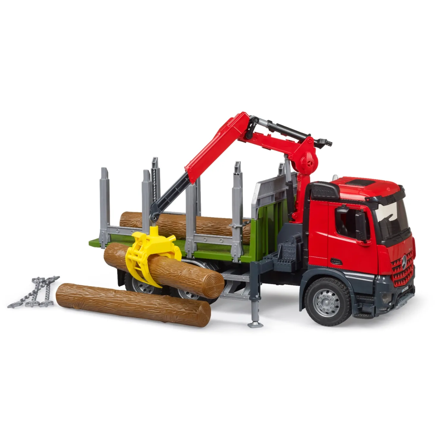 Bruder Auto Vrachtwagen MB Arocs Met Bomen