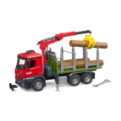 Bruder Auto Vrachtwagen MB Arocs Met Bomen