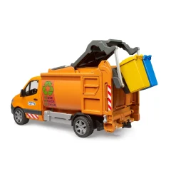 Bruder Mercedes Sprinter vuilniswagen met 2 containers