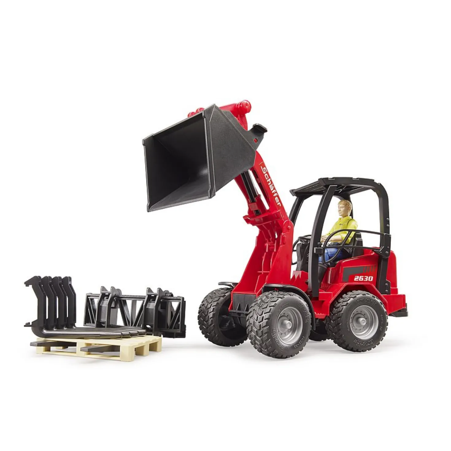 Bruder Schaeffer 2630 Shovel Met Voorlader En Accessoires