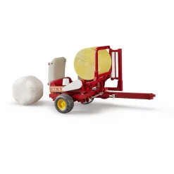 Bruder Tractor Aanhanger Strobalen Wikkelaar