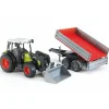 Bruder Tractor Claas Nectis 267 F Met Aanhanger
