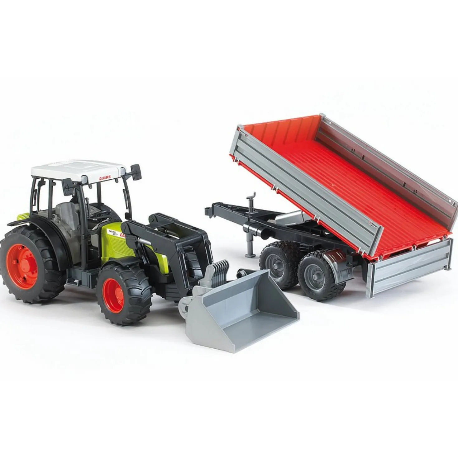 Bruder Tractor Claas Nectis 267 F Met Aanhanger