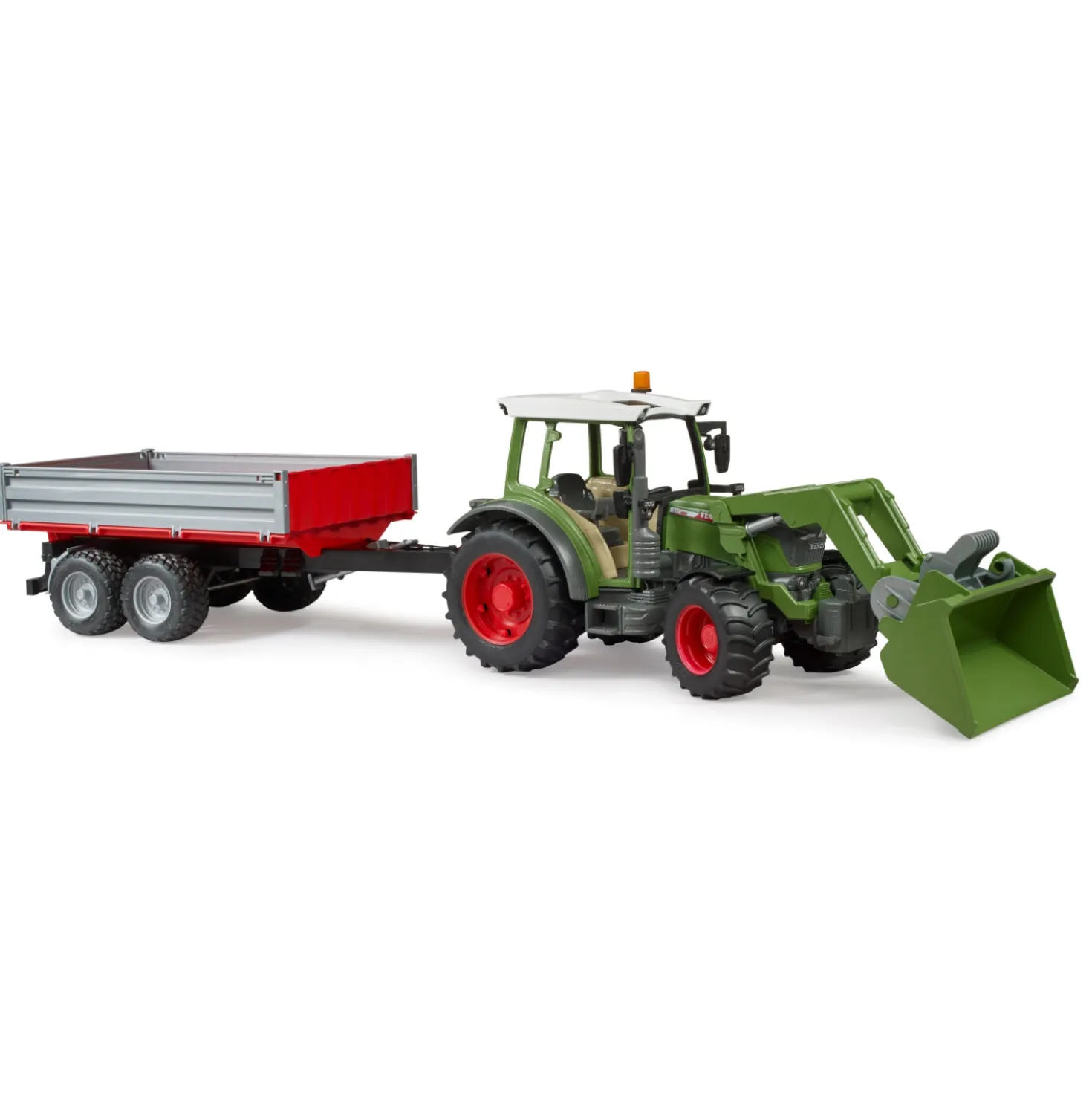 Bruder Tractor Fendt 210 S Met Aanhanger