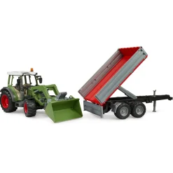 Bruder Tractor Fendt 210 S Met Aanhanger