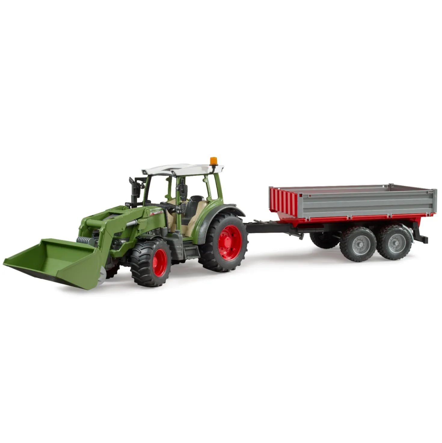 Bruder Tractor Fendt 210 S Met Aanhanger