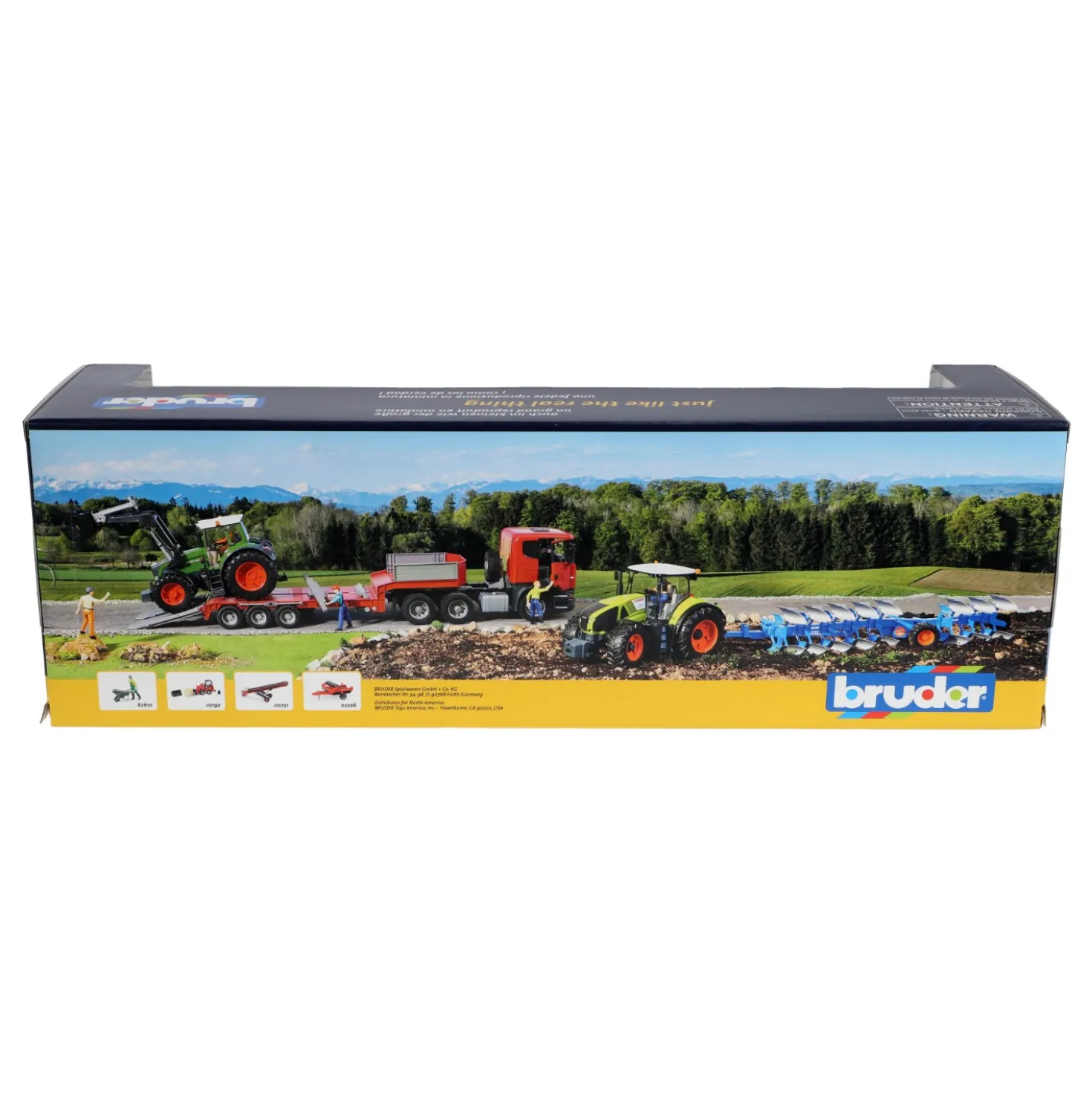Bruder Tractor Fendt 210 S Met Aanhanger