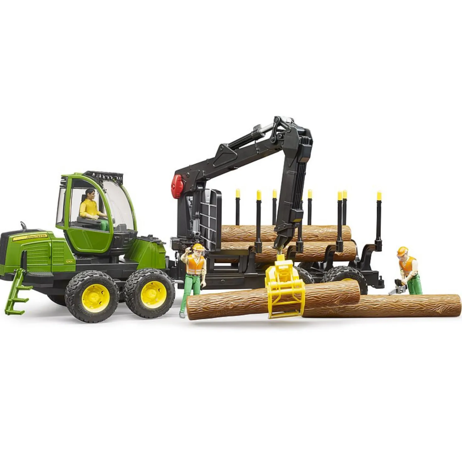 Bruder Tractor John Deere Forwarder 1210E Met Boomstamgrijper