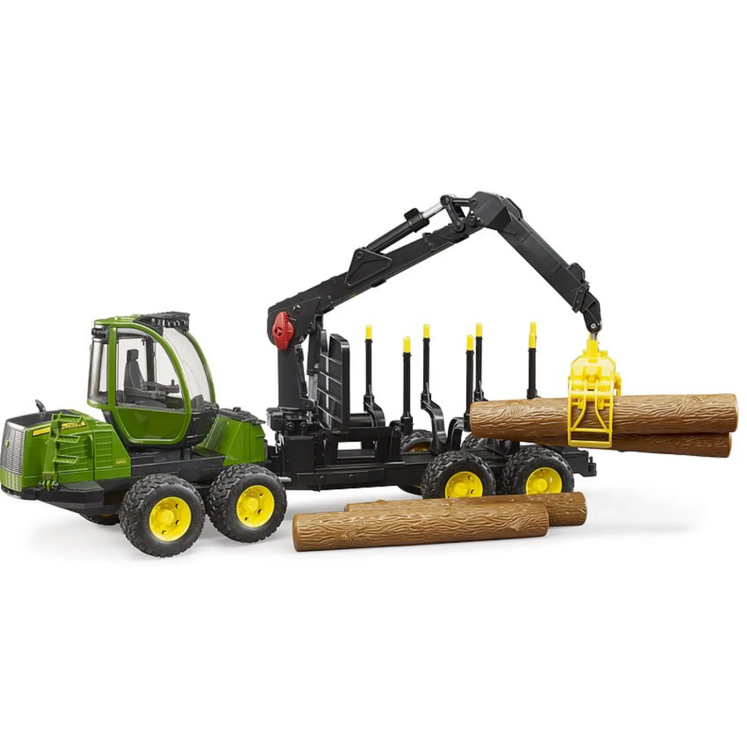 Bruder Tractor John Deere Forwarder 1210E Met Boomstamgrijper
